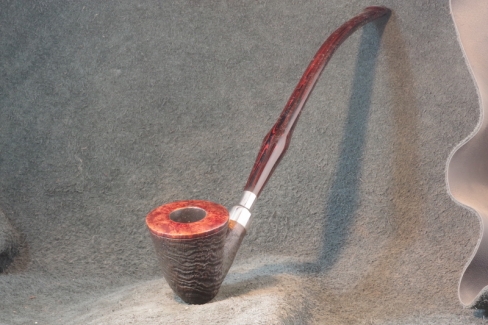 Pipe Pierre Morel CHURCHWARDEN DUO FULL SILVER CUMBERLAND